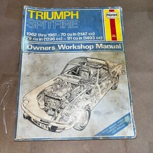 Haynes Triumph Spitfire Owners Workshop Repair Manual Models 1962-1981